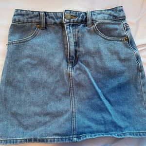 forever 21 denim mini skirt